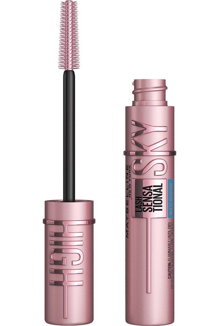 Maybelline Lash Sensational Sky High Waterproof Mascara Makeup, Volumizing, Lengthening, Defining, Curling, Multiplying, Buildable Formula, Very Black, 1 Count product image